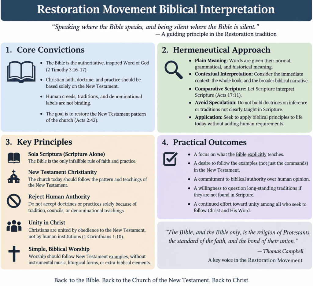 Restoration Movement biblical interpretation