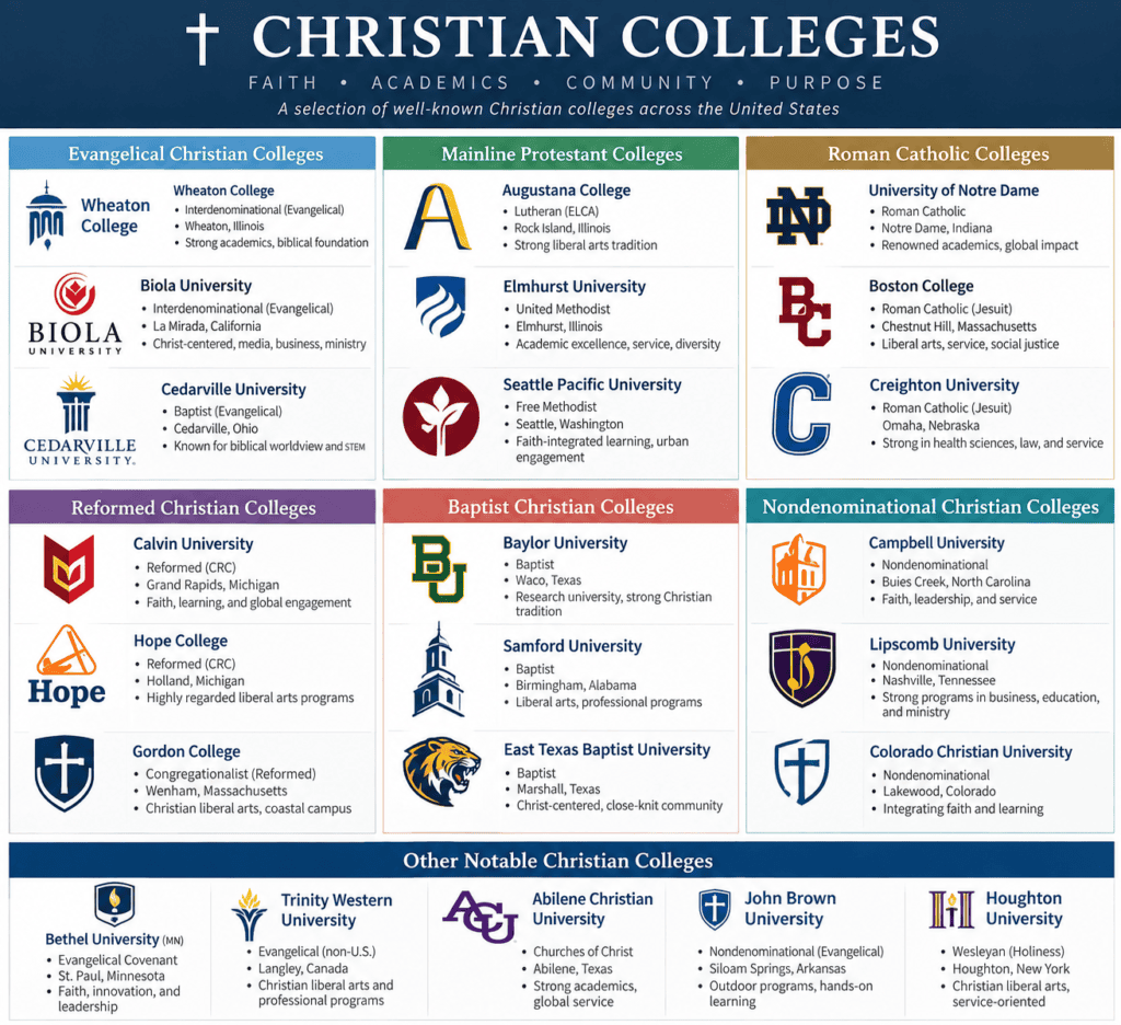 Christian college chart