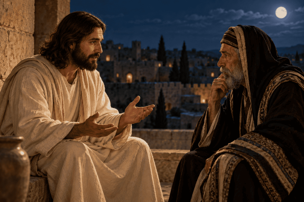 Jesus and Nicodemus