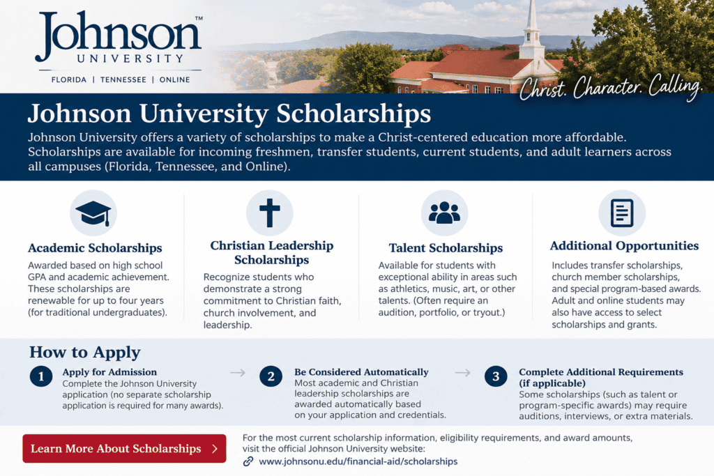 Johnson University scholarships
