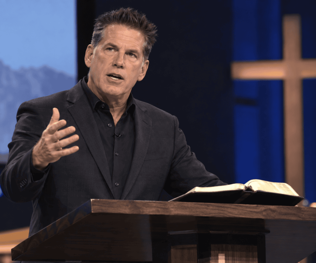 Mike Baker preaching