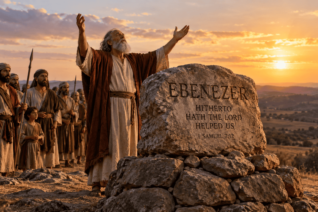 Samuel and the Ebenezer stone