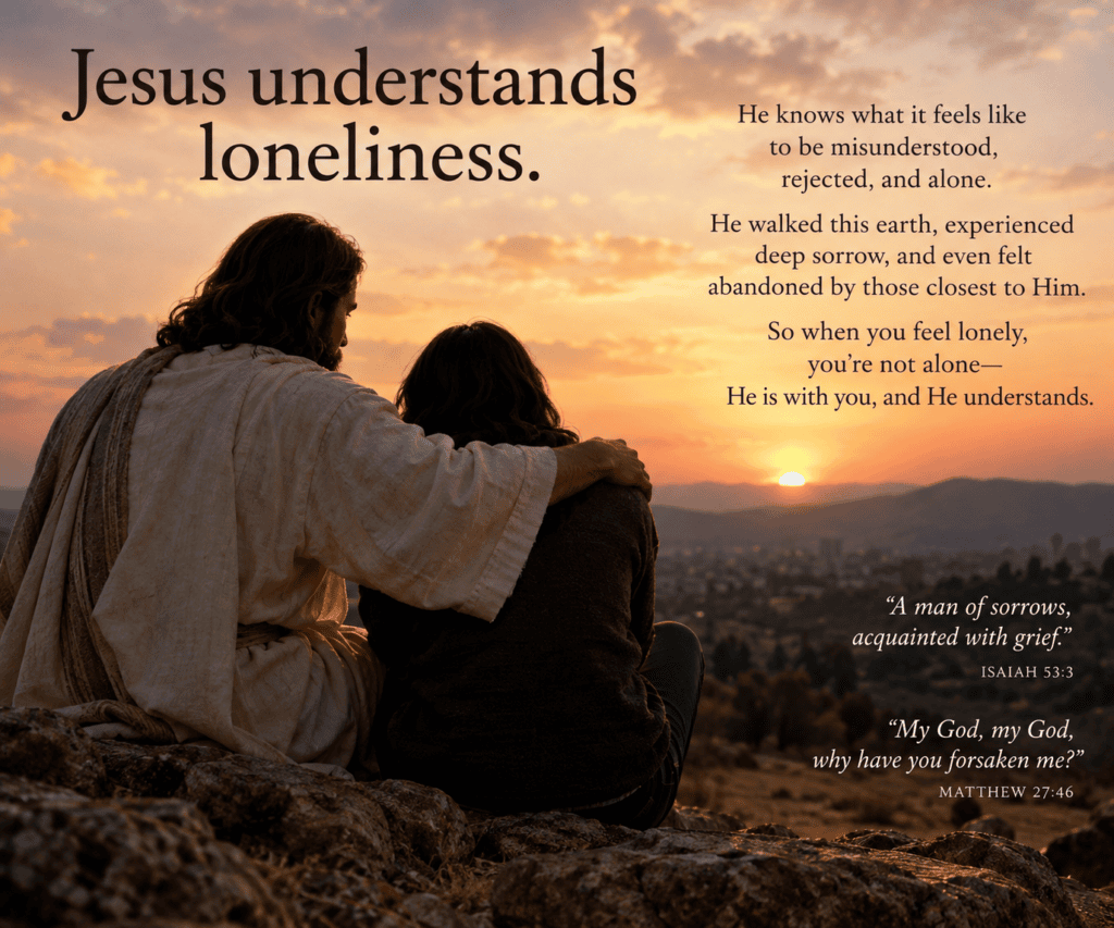 Jesus understands loneliness