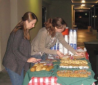 The simple act of baking cookies for a Community Service Programs meeting