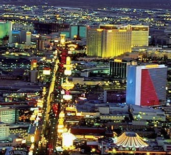 The Las Vegas strip